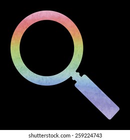 Simple web icon in vector: zoom