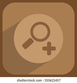 Simple web icon in vector: zoom