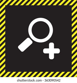 Simple web icon in vector: zoom