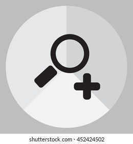 Simple web icon vector zoom