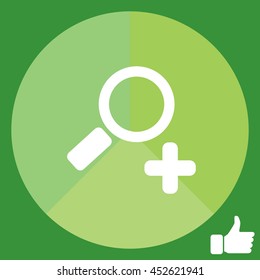 Simple web icon vector zoom