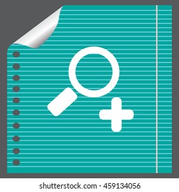 Simple web icon vector zoom