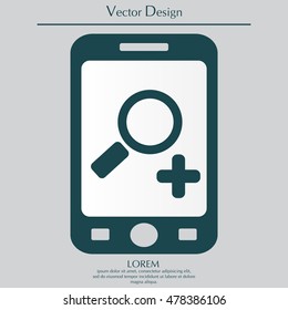 Simple web icon vector zoom
