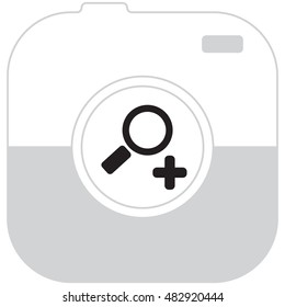 Simple web icon vector zoom