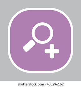 Simple web icon vector zoom