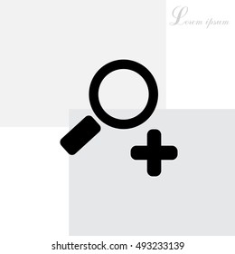 Simple web icon vector zoom