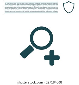 Simple web icon vector zoom