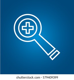 Simple web icon in vector: zoom