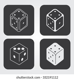 Simple Web Icons: Dice