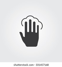 Simple Web Icons: Hand Touch
