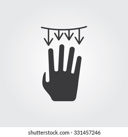 Simple Web Icons: Hand Touch
