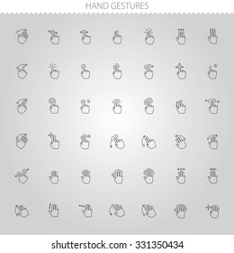 Simple Web Icons Set: Hand Touch