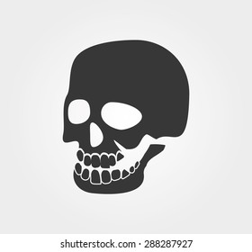 Simple web icons: skull