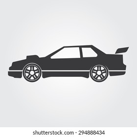 Simple web icons: sport car