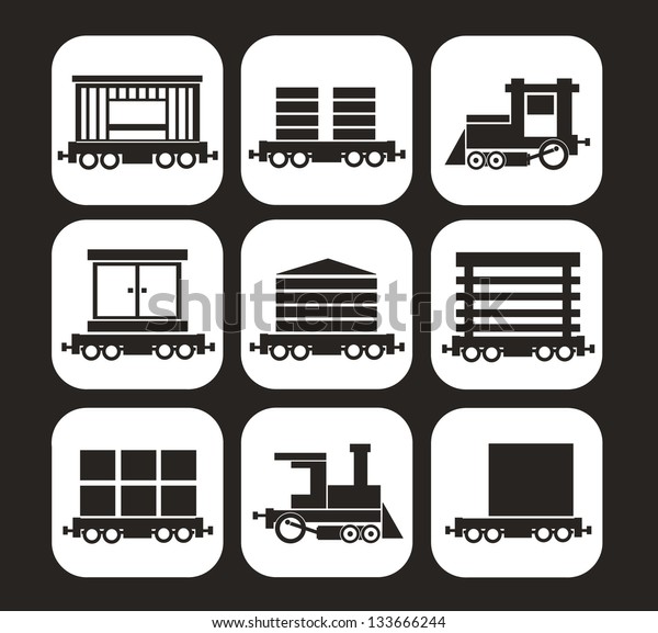 Simple web icons in vector:\
railroad