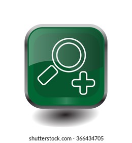Simple web line icon in vector: zoom