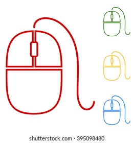 Simple web. Set of line icons