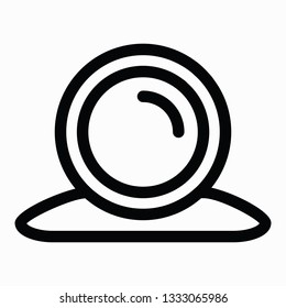 Simple webcam icon on white background. Vector icon.