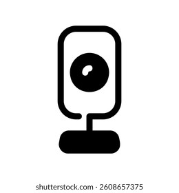 Simple webcam on a stand for desktop video communication or recording