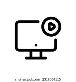 Simple Webinar icon. The icon can be used for websites, print templates, presentation templates, illustrations, etc