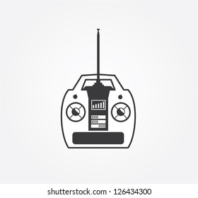 Simple website icon in vector: radio control