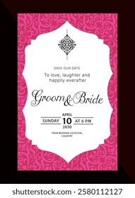 simple wedding card design for ceremony