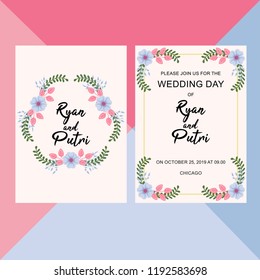 Simple Wedding Card Vektor