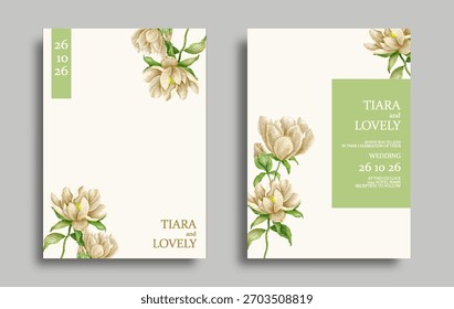 simple wedding invitation card design template