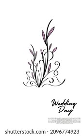 
diseño simple de invitación a la boda.
fondo de diseño de invitación de boda sencillo y elegante. combinación simple de hojas para invitaciones