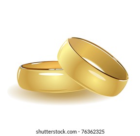 Simple wedding rings