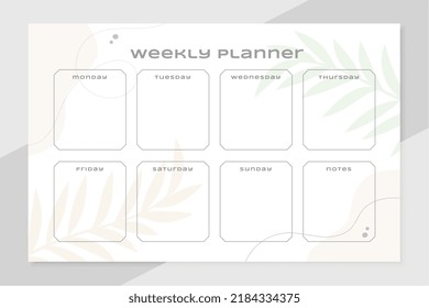 simple weekly planner template to-do list organizer