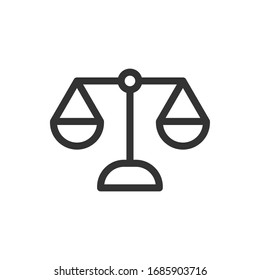 Simple Weighing Balance Scale Icon