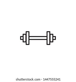Simple weight, dumbbell isolated on white background EPS Vector
