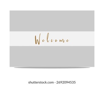 Gráfico de bienvenida simple con Colores suaves para invitaciones y saludos