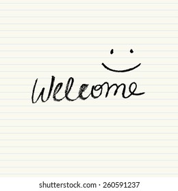 Simple Welcome sign