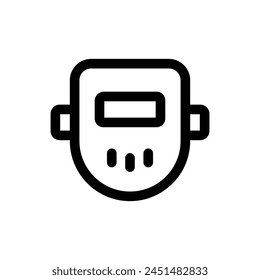 Simple Welding Mask icon. The icon can be used for websites, print templates, presentation templates, illustrations, etc