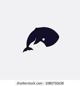 simple whale logo