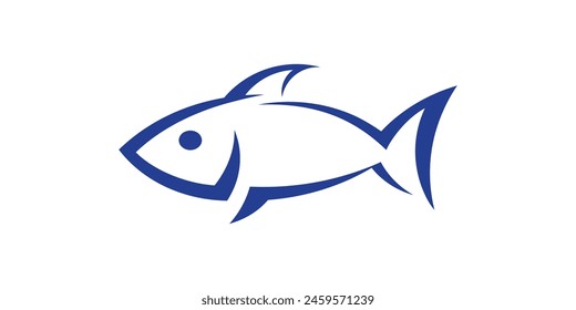 simple whale logo design, logo design template, symbol, icon, vector, idea, creative.