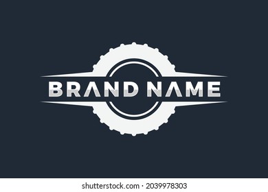 the simple wheel emblem logo