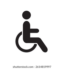 Simple Wheelchair Ramp Accessibility Icon