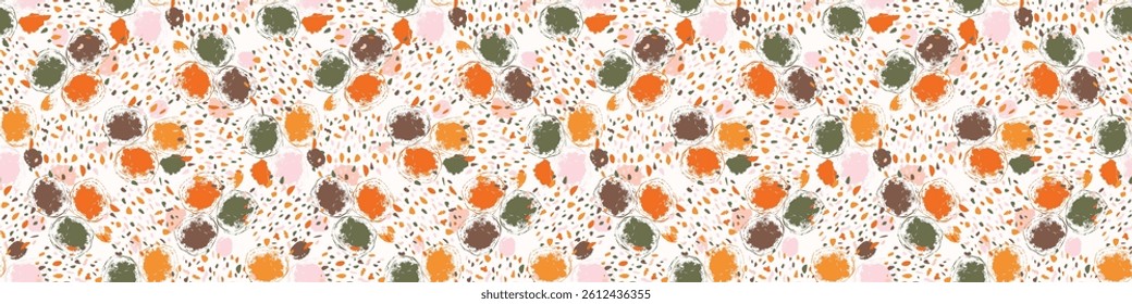 Simple whimsical modern abstract border shape seamless pattern. Trendy pastel color banner with hand drawn playful style for edging trim, wash tape and summer texture ribbon background.