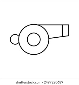 simple whistle vector icon design