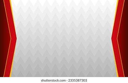 Einfach weißer Hintergrund mit rotem und goldenem Rahmen