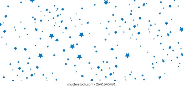 Simple white background with scattered blue stars, ideal for minimal, playful, festive, or decorative abstract designs in digital or print formats.