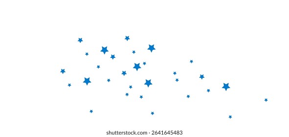 Simple white background with scattered blue stars, ideal for minimal, playful, festive, or decorative abstract designs in digital or print formats.