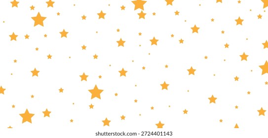 Fondo blanco simple con estrellas amarillas dispersas, ideal para diseños abstractos minimalistas, divertidos, festivos o decorativos en formatos digitales o impresos.