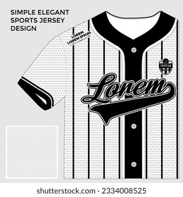jersey simple de sublimación de béisbol blanco