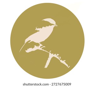 Simples ilustração de pássaro branco com um design limpo e minimalista. Representa liberdade, paz e elegância. Perfeito para logotipos, ícones, marcas, decoração, mídias sociais