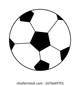simple white and black football icon