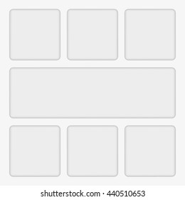 simple white clean empty banner floating over the background. vector